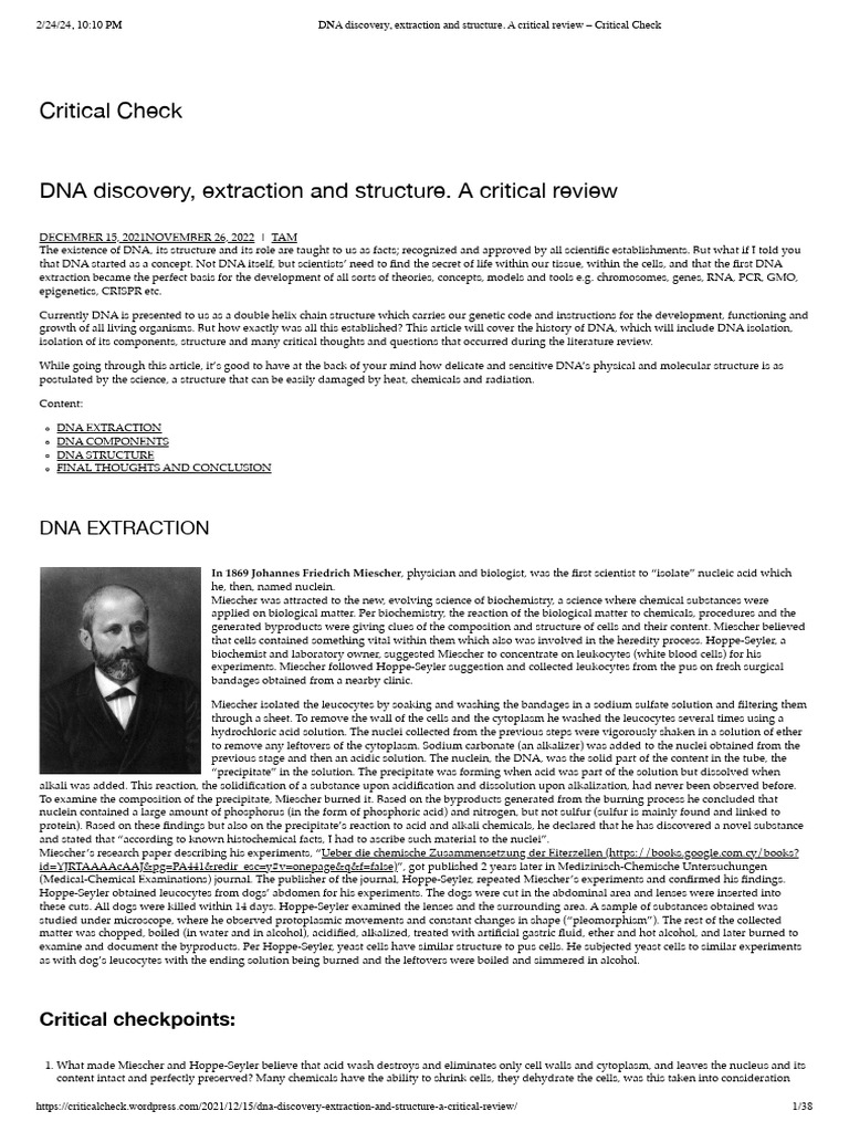 Critical Check Writings by Tam | PDF