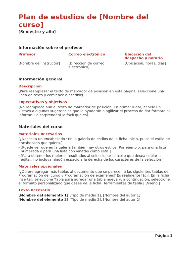Plan de Estudios | PDF