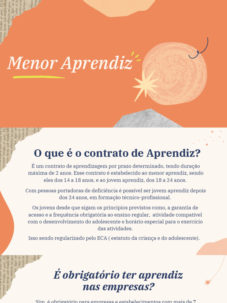 Menor Aprendiz | PDF