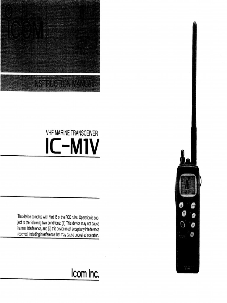 Icom VHF M1V | PDF