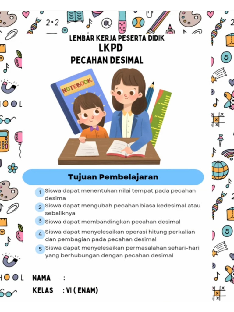 Matematika Pecahan Dan Desimal Kelas 6 | PDF