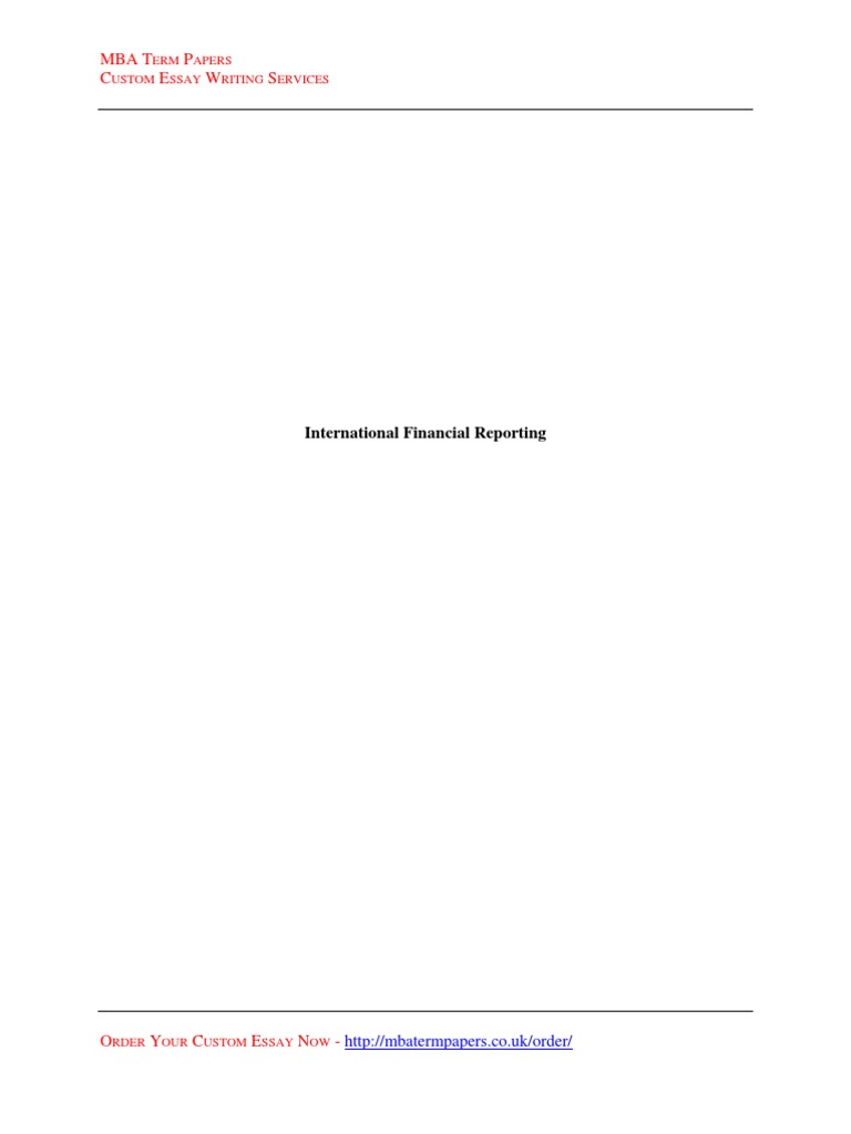 International Financial Reporting | PDF | International Financial ...