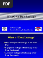 HVAC Air Duct Leakage