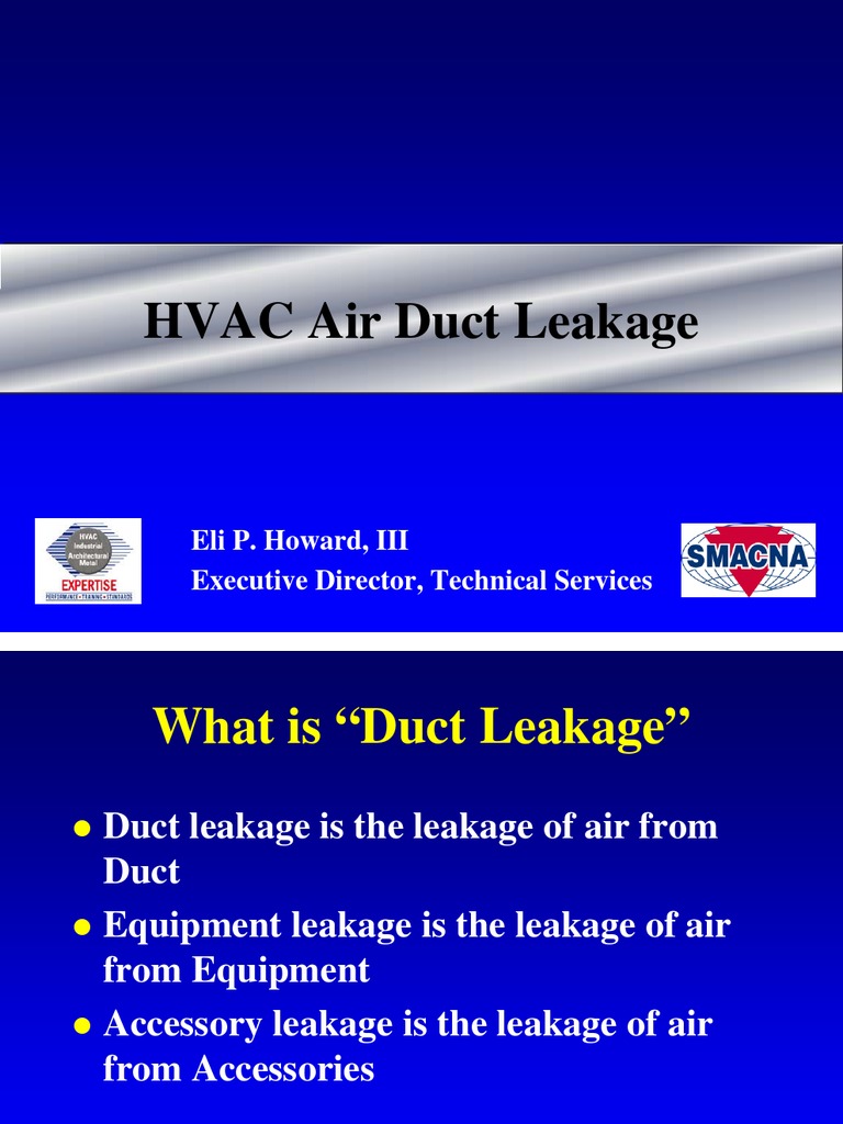 HVAC Air Duct Leakage Duct (Flow) Hvac