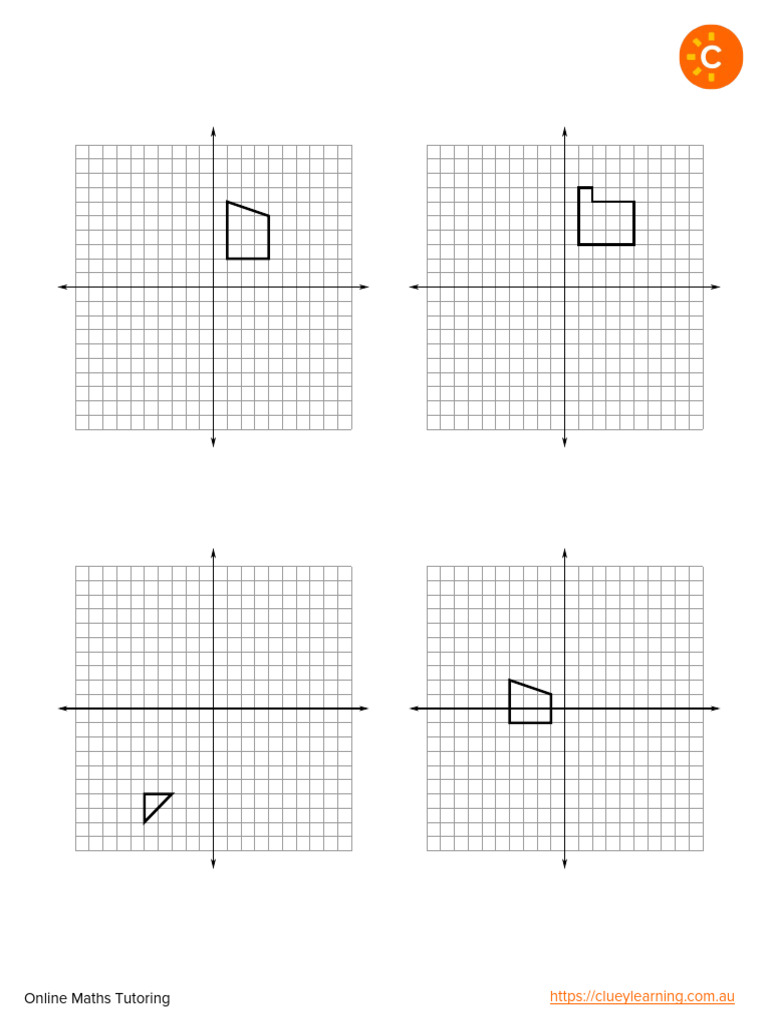8thgrade Geometry Maths Worksheet Transformations | PDF | Rotation ...
