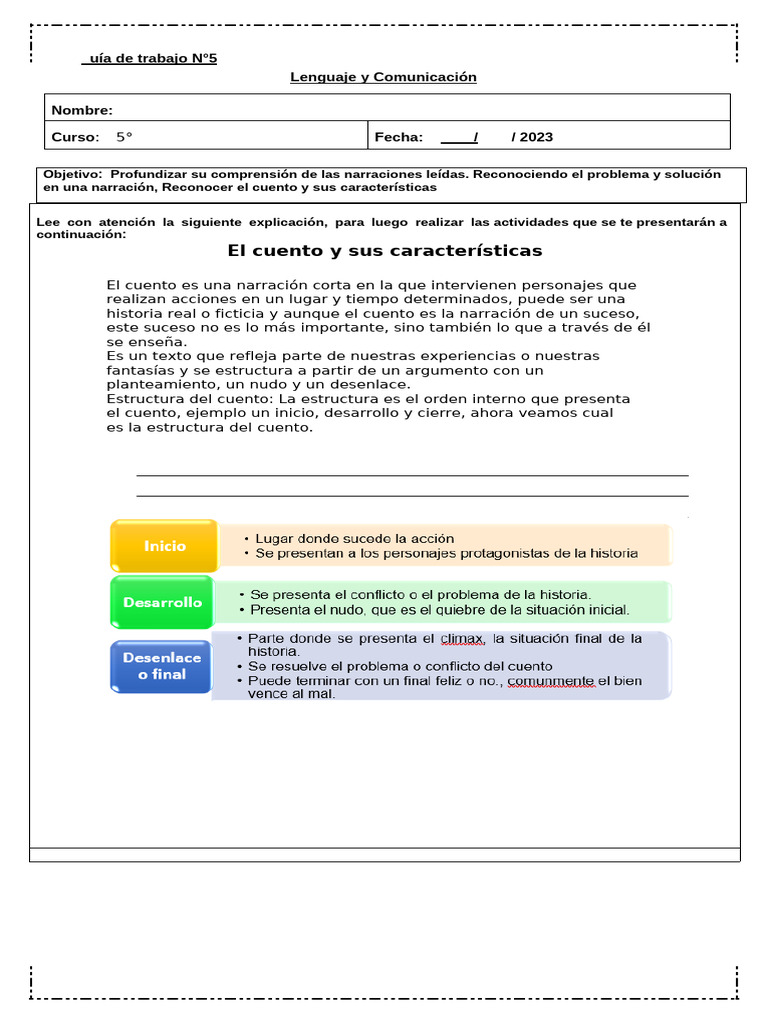 Guia 5to Basico | PDF