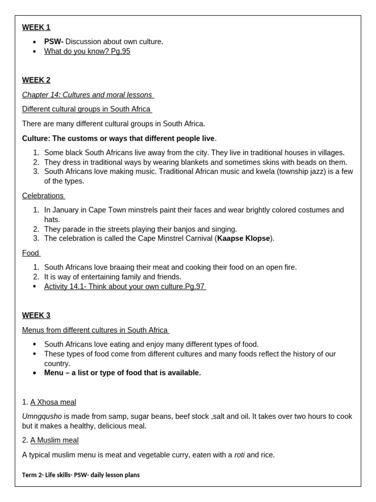 Lp-Life Skills PSW - Daily | PDF