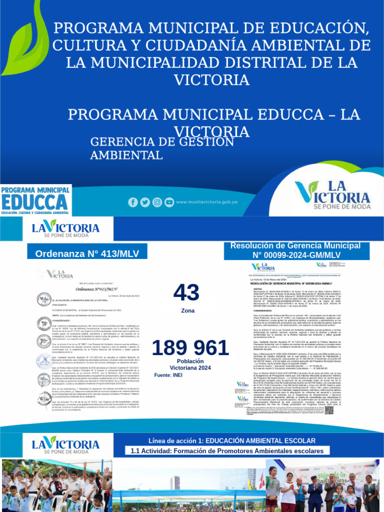 Programa Municipal de Educación, Cultura Y Ciudadanía Ambiental de La ...