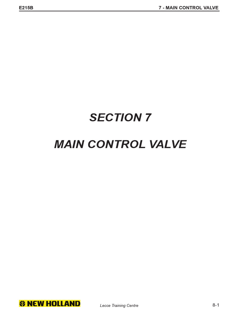 Main Control Valve | PDF