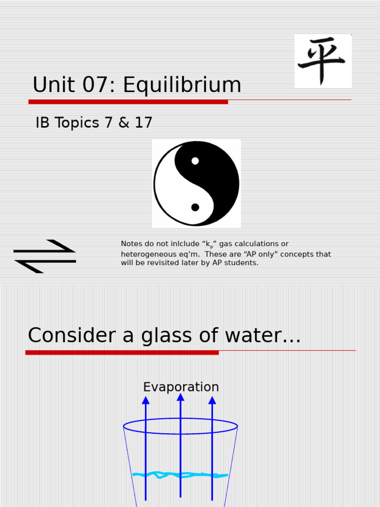 U 07 Notes Equilibrium | PDF