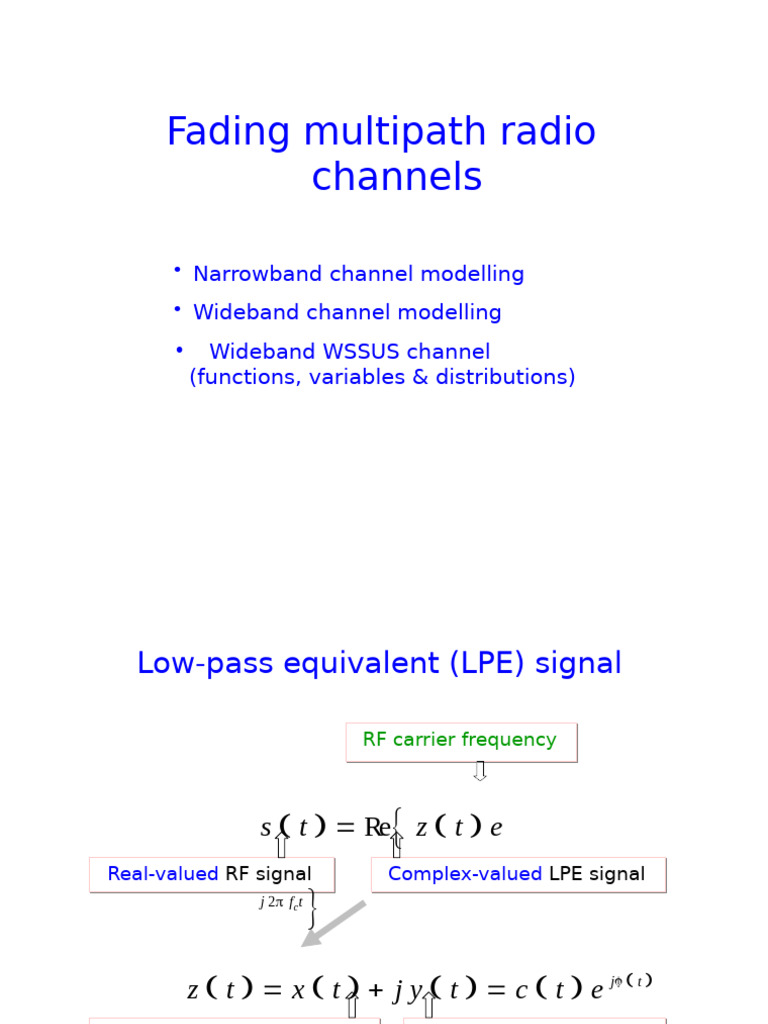 Fading Channels | PDF