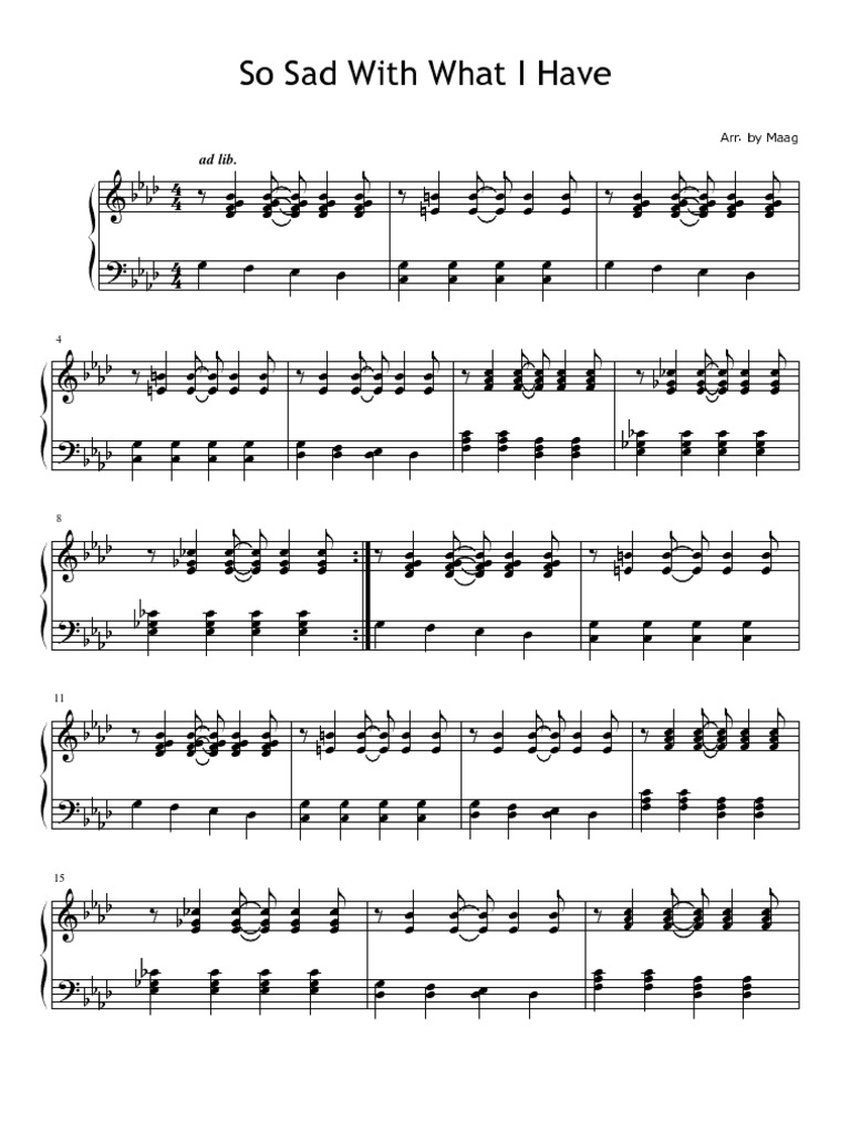 2 - So Sad With What I Have | PDF