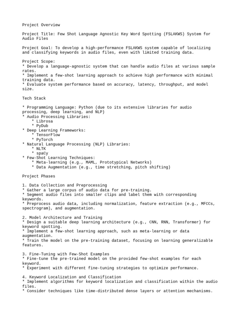 16080 Project Overview | PDF