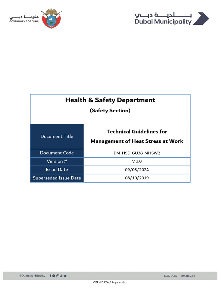 DM HSD GU38 MHSW2 - Technical Guidelines For Management of Heat Stress ...