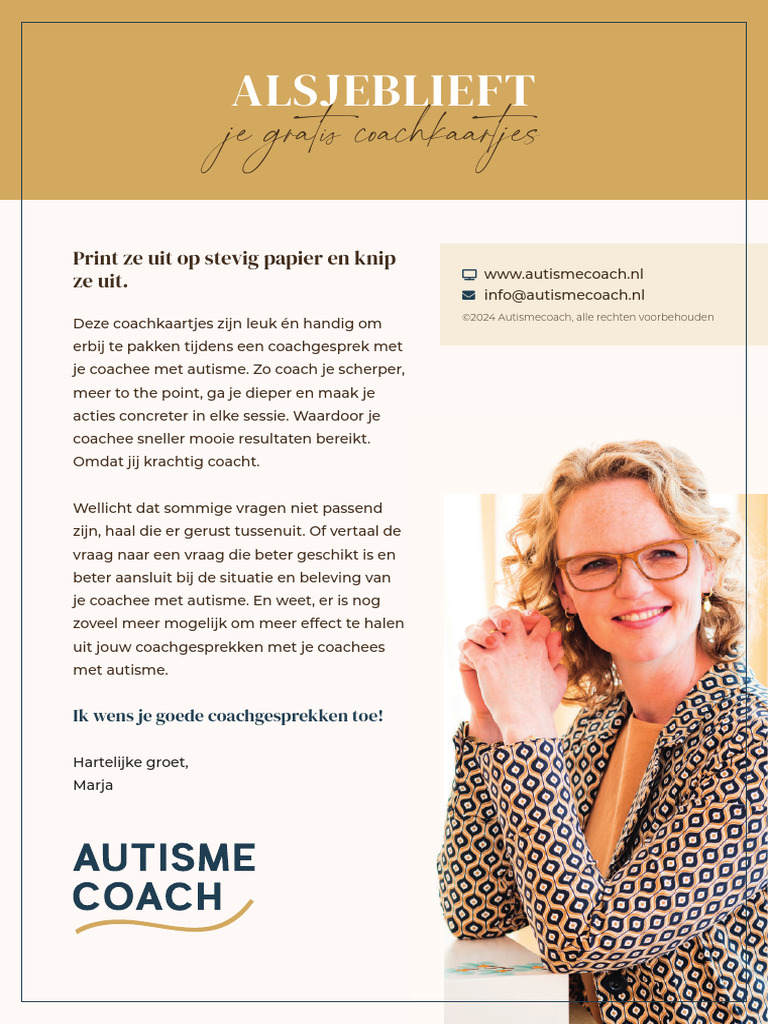 Autismecoach Coachkaartjes | PDF