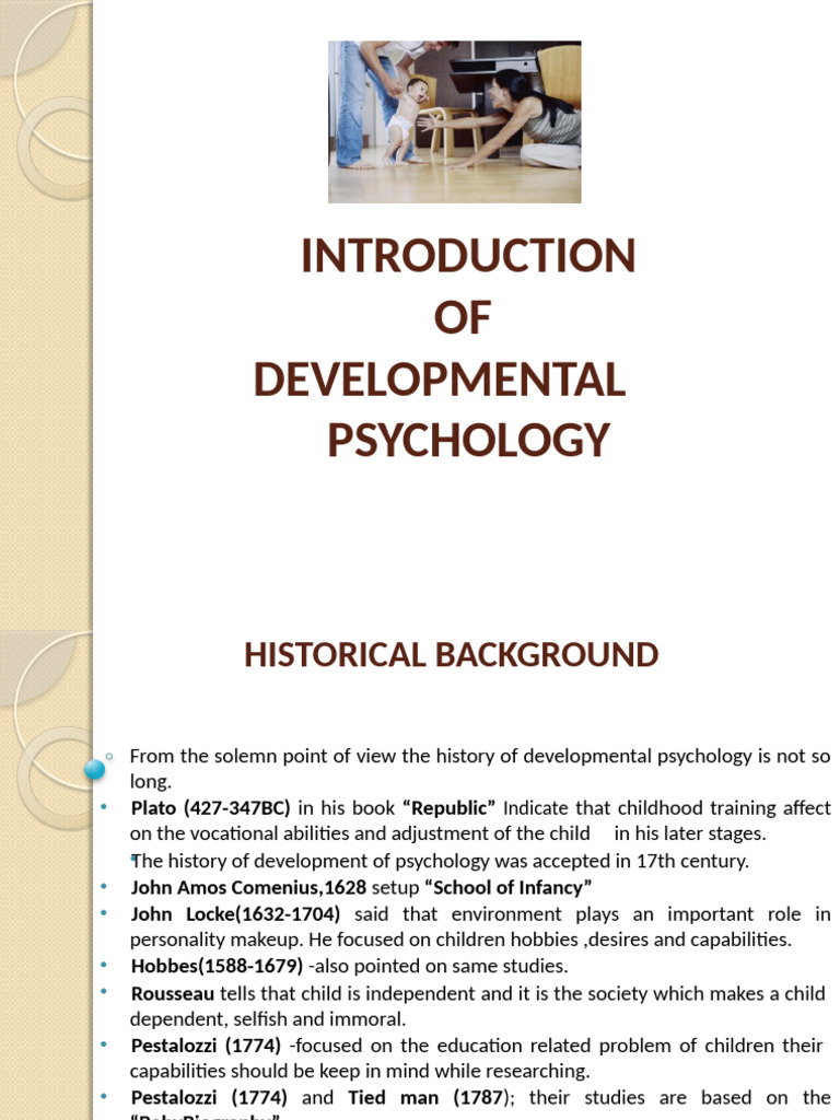 Introduction To Developmental Psychology | PDF
