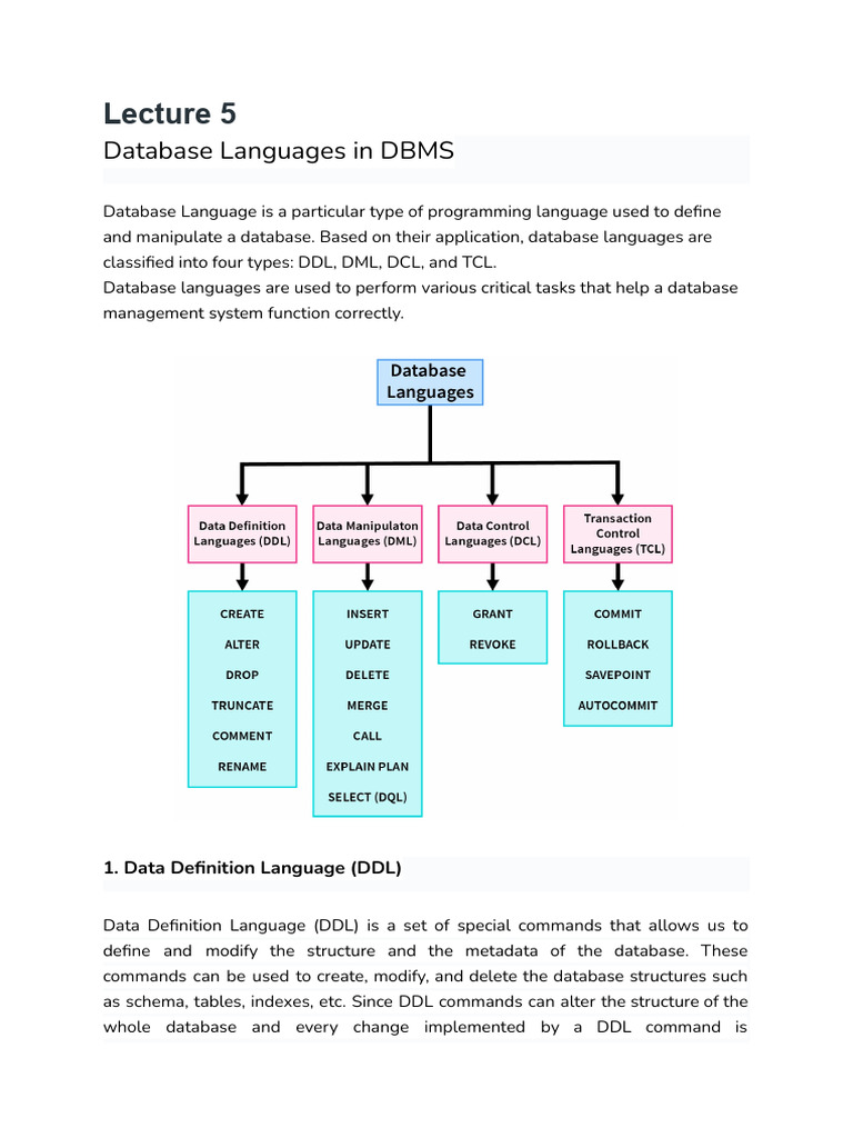 DBMS Lecture 5 | PDF