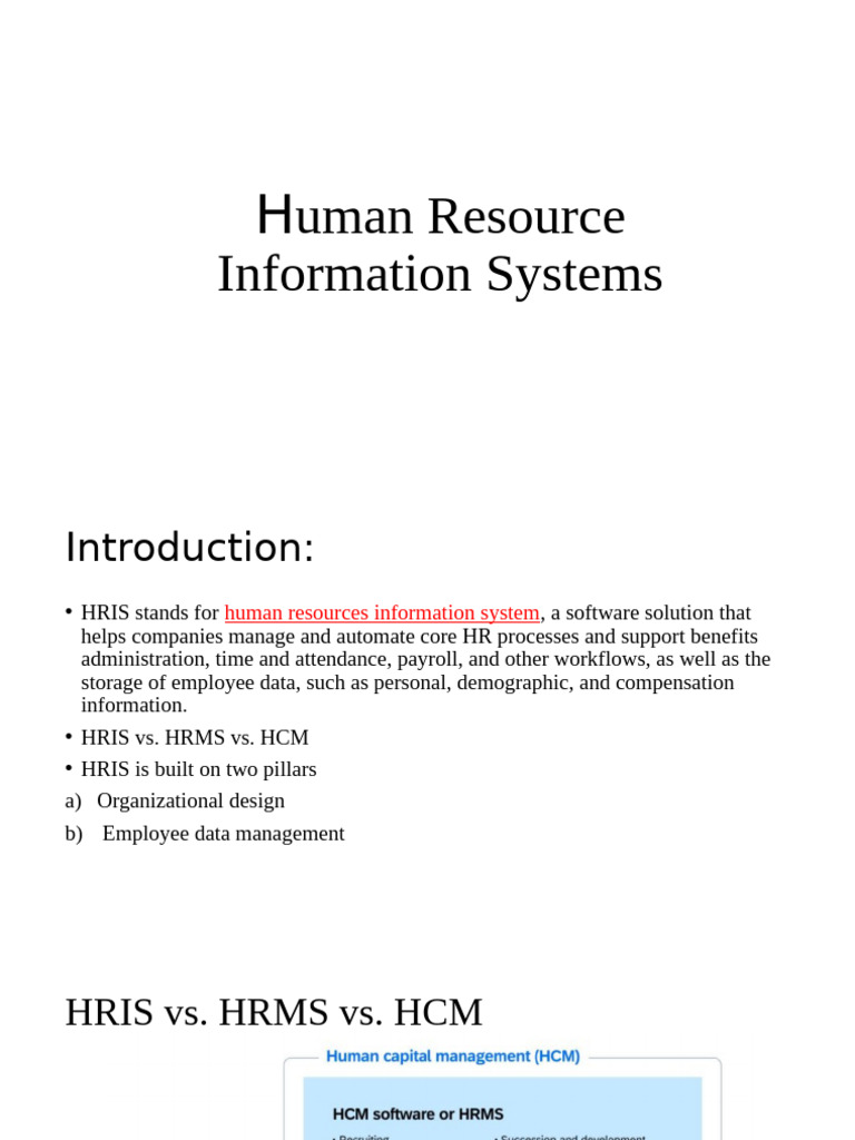Human Resource Information Systems | PDF