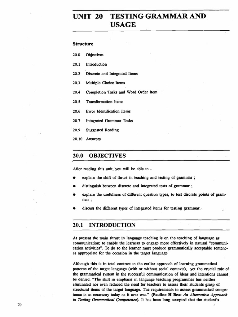 Unit 20 | PDF