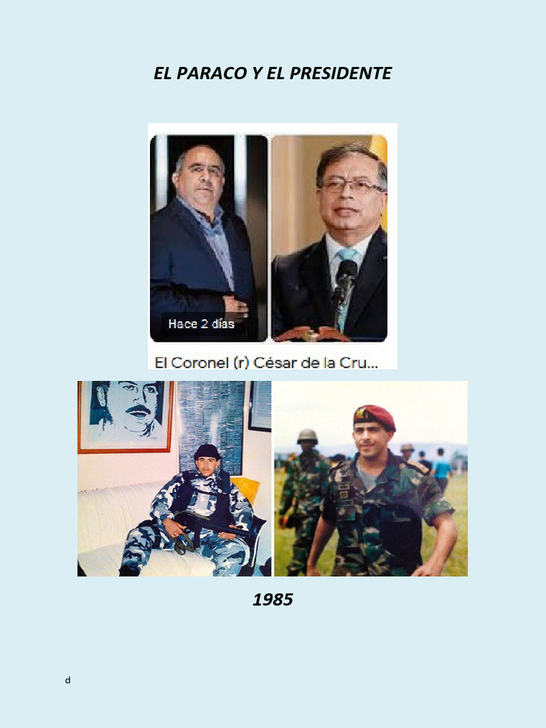 El Paraco y El Presidente | PDF | Gobierno | Ciencias sociales