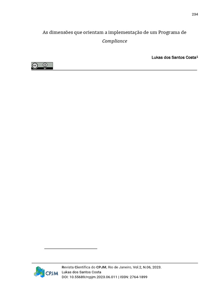 Dimensões do Programa de Compliance | PDF | Conformidade regulatória ...