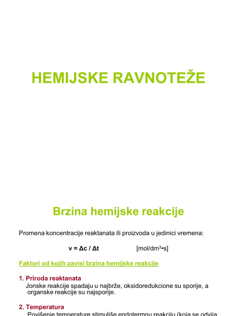 VII Ravnoteže | PDF