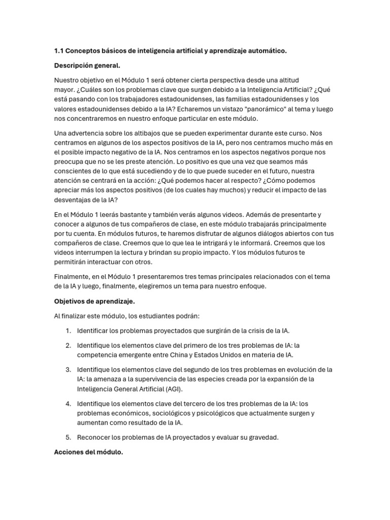 1.1 Conceptos Básicos de Inteligencia Artificial y Aprendizaje ...