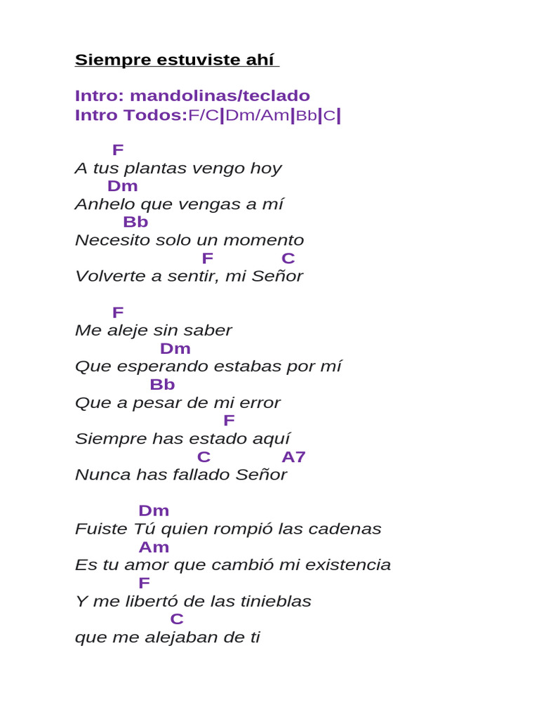 Siempre Estuviste Ahí PDF