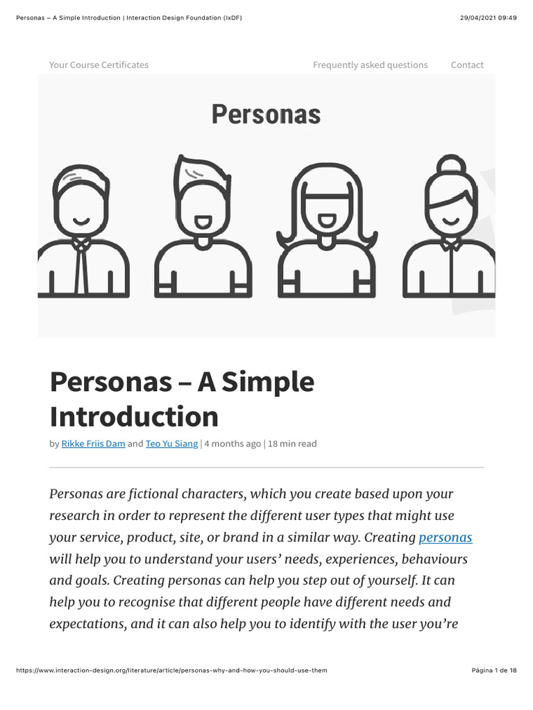 Personas - A Simple Introduction - Interaction Design Foundation (IxDF ...