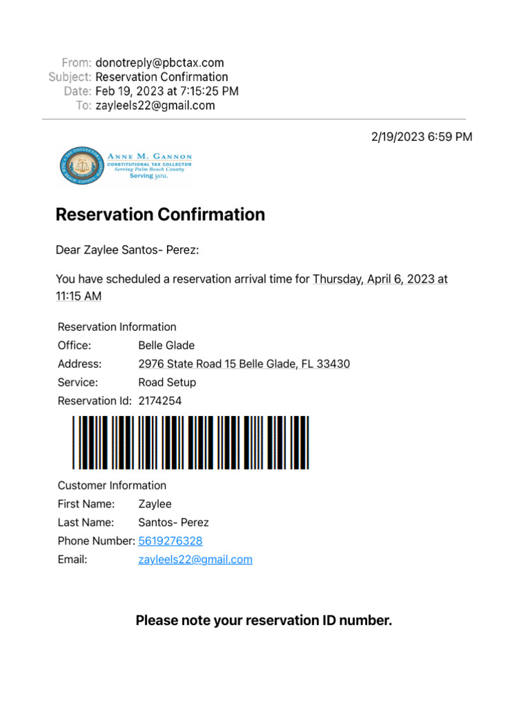 Reservation Confirmation | PDF | Driver's License | Debit Card