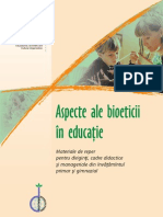 Aspecte Ale Bioeticii in Educatie