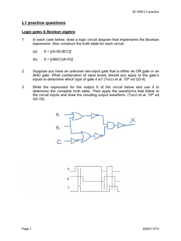 L1 Practice Questions | PDF