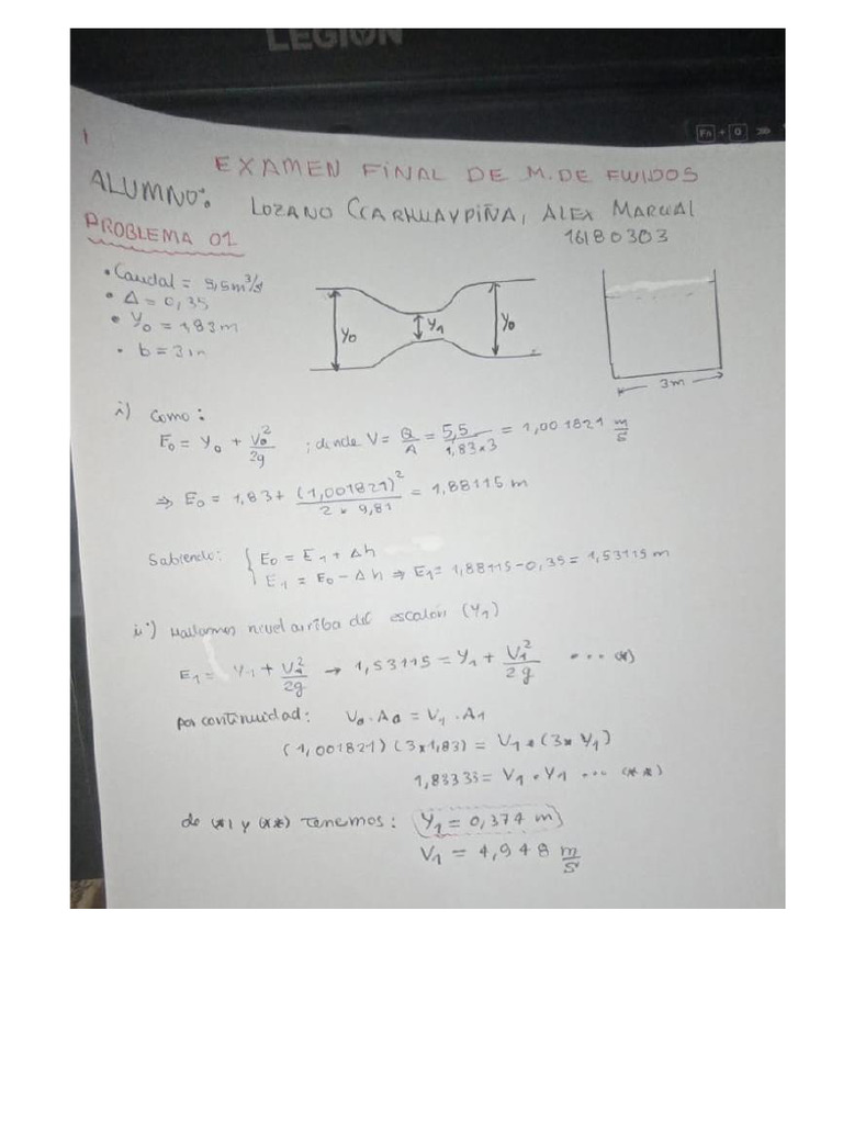 Examen Final De Fluidos 2 Pdf
