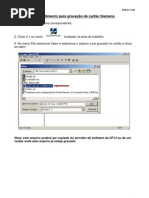 (Procedimento Para Gravar e Checar Cart_343o Siemens)
