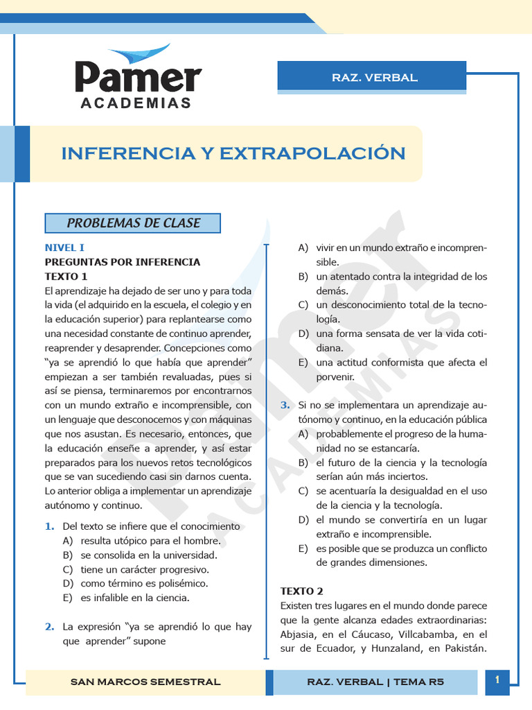 Verbal R5 | PDF