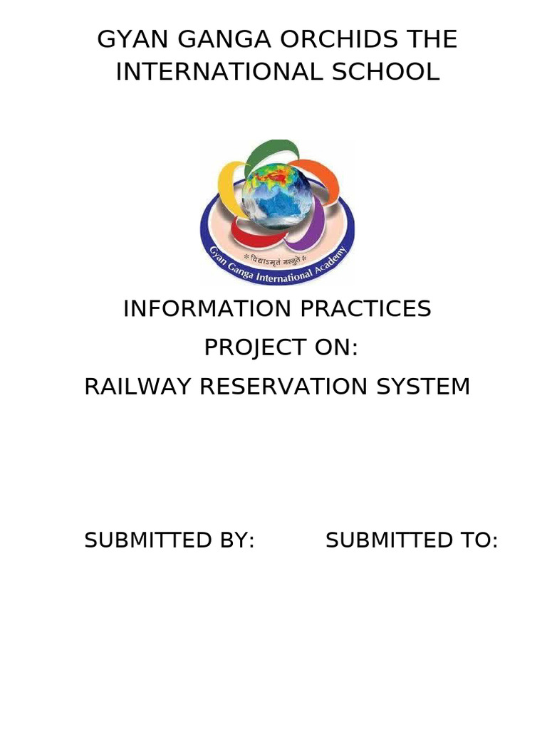 Railway Reservation System Project | PDF | User (Computing) | Computers