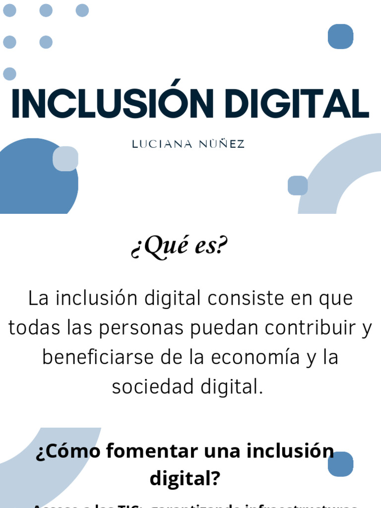 Inclusión Digital | PDF