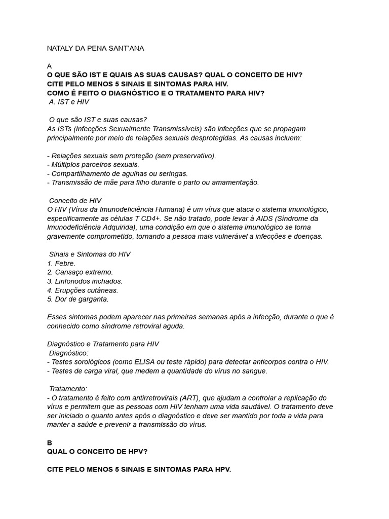 Atividades Ist | PDF