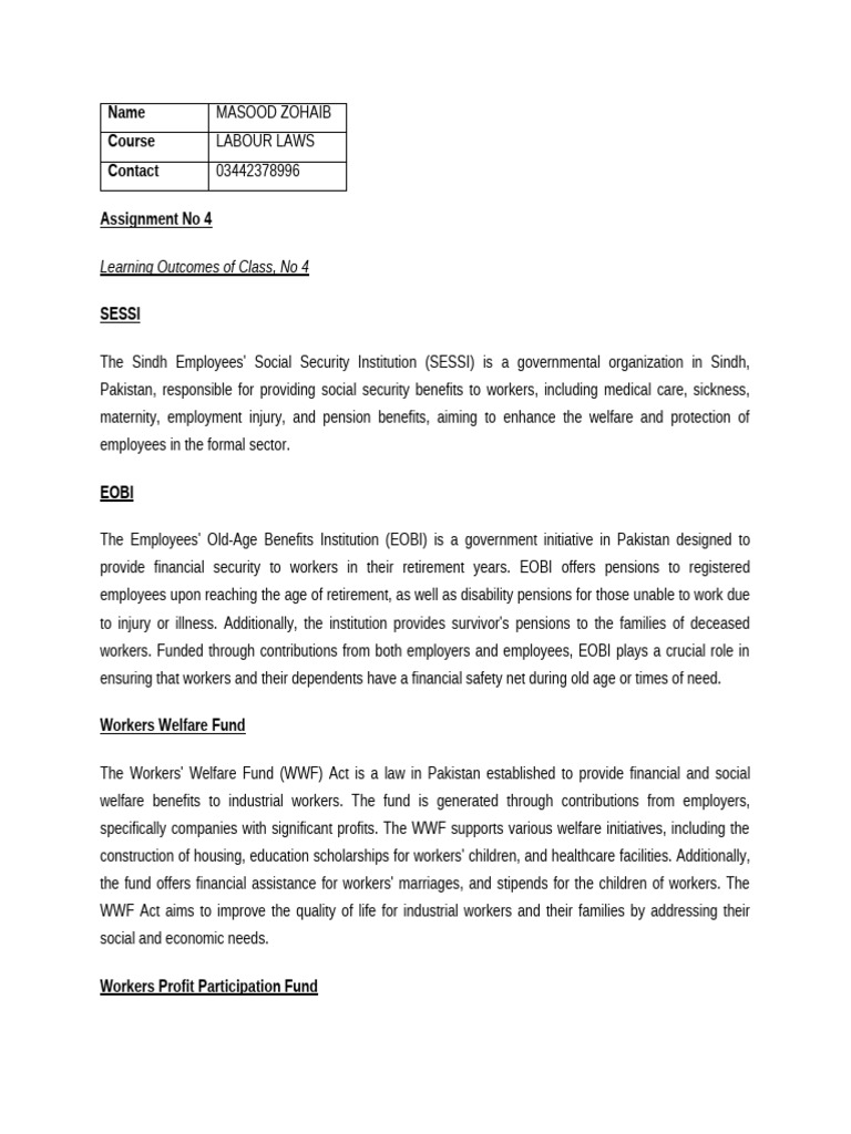 assignments-4-labour-laws-masood-zohaib-pdf