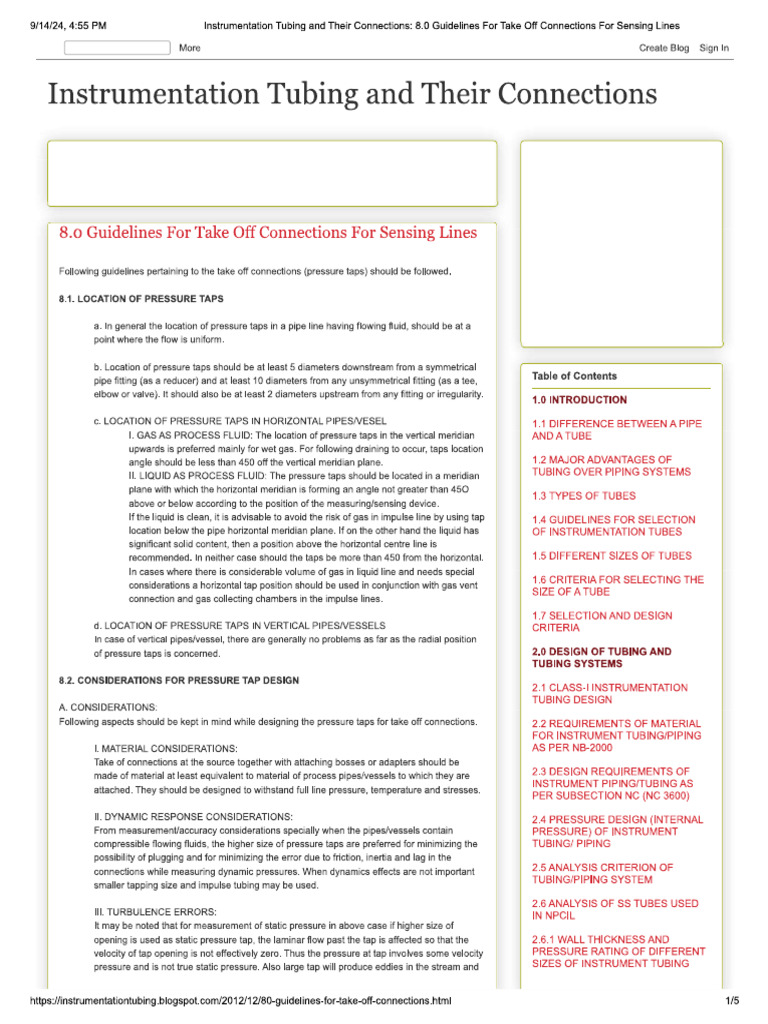 08 Instrumentation Tubing and Their Connec.. | PDF