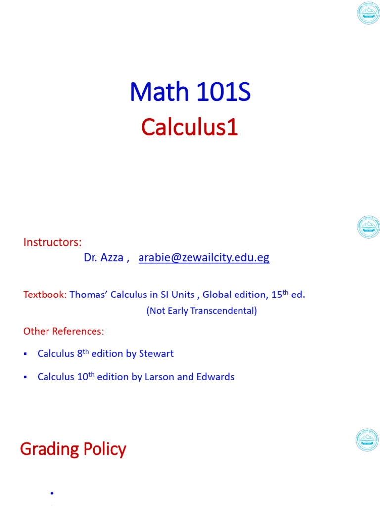 Math 101S L1 Fall 24 | PDF