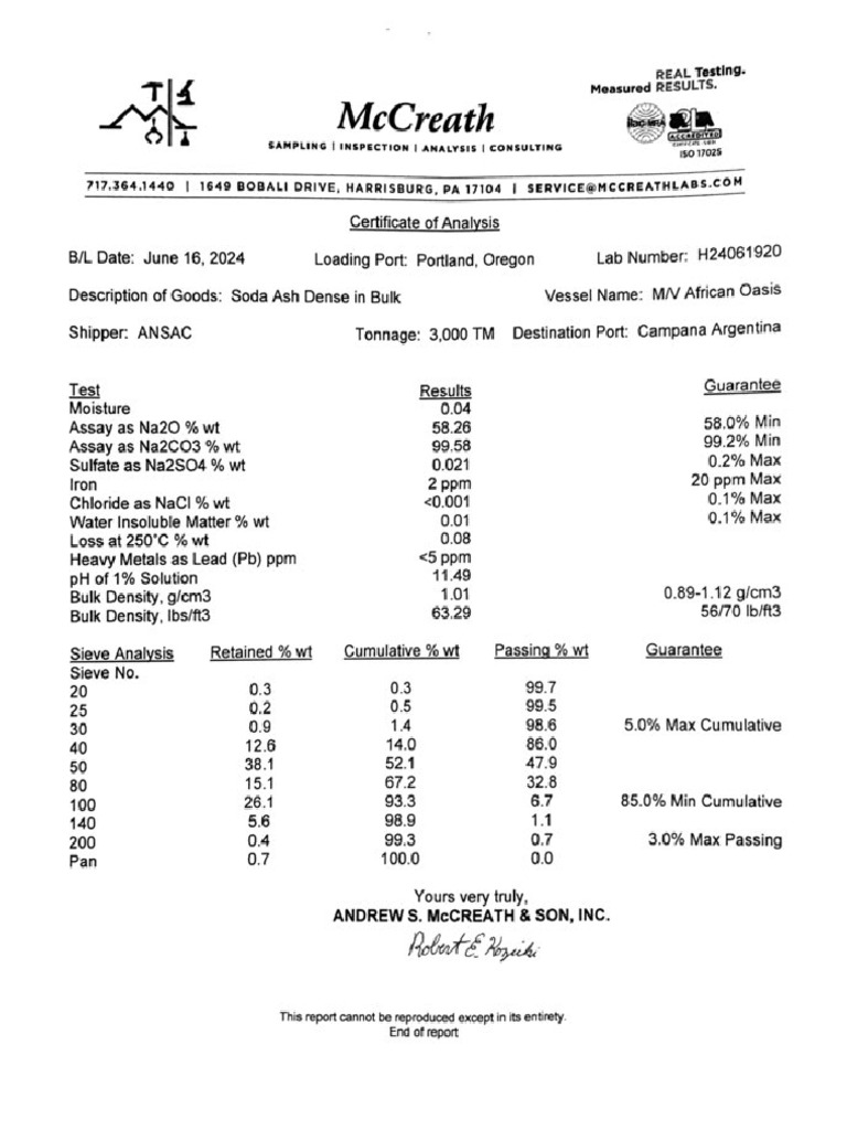 COA Oasis | PDF