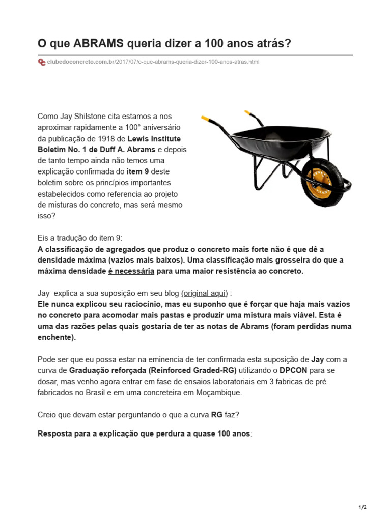 O Que ABRAMS Queria Dizer A 100 Anos Atrás | PDF