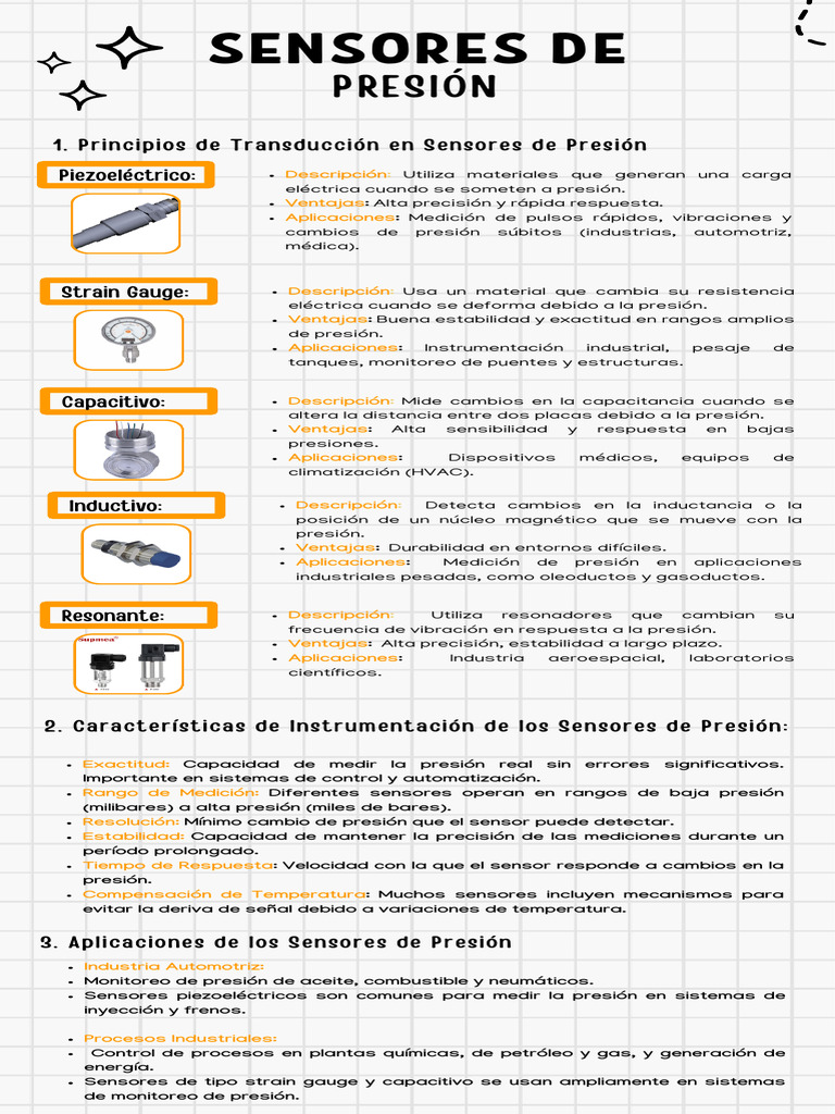 Sensores de Presión | PDF | Sensor | Medida de presión