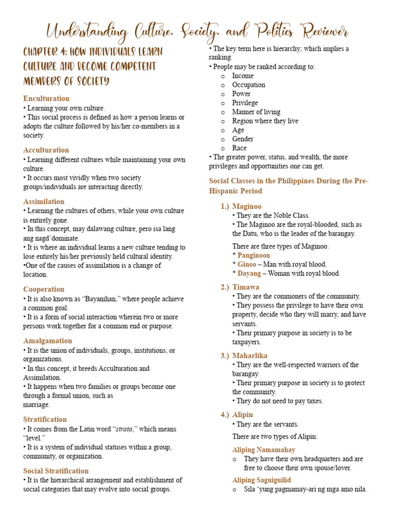 UCSP Reviewer | PDF