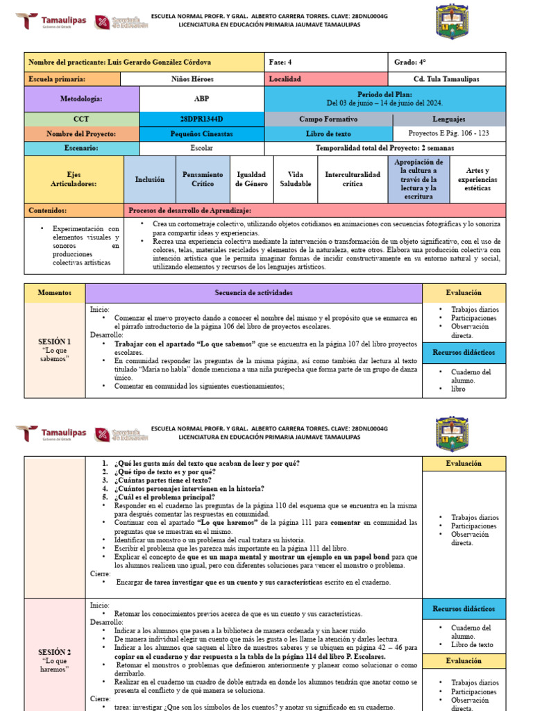 Planeaciones Mes de Julio 2024 | PDF | Educación primaria | Evaluación