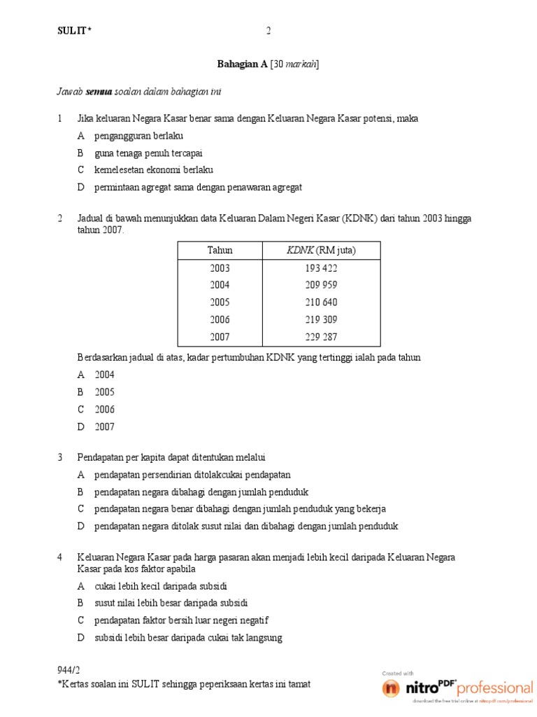 Stpm 2008 Makroekonomi Pdf
