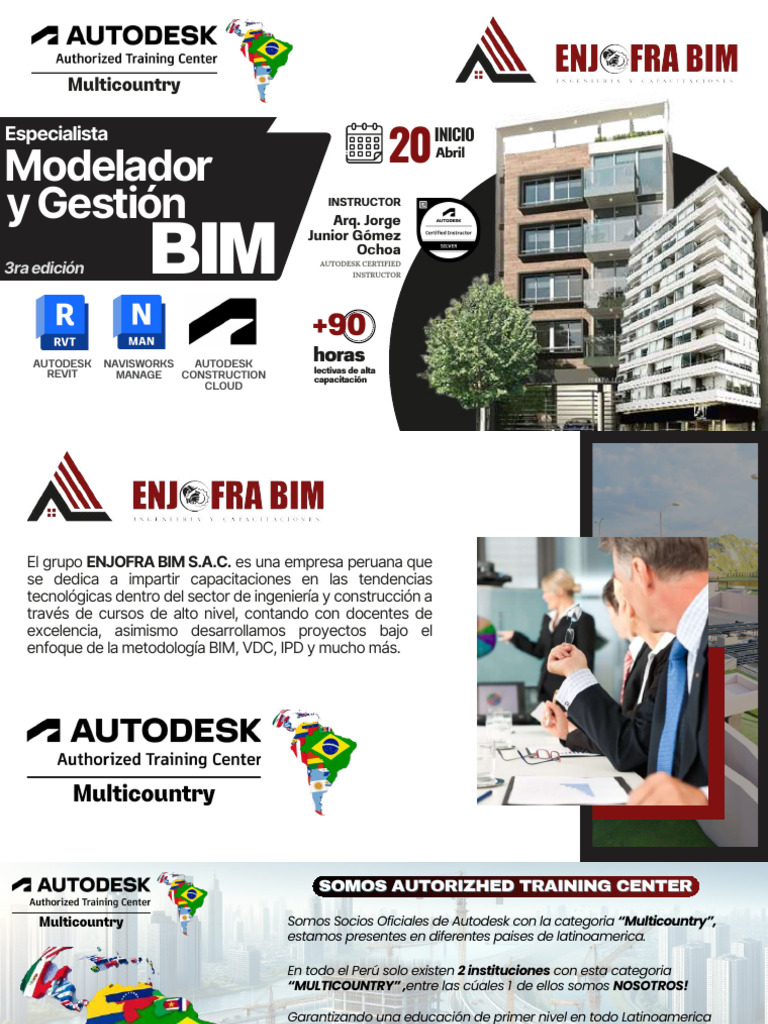 Brochure Modelador BIM 3era Edición - Compressed | PDF | Autodesk Revit ...