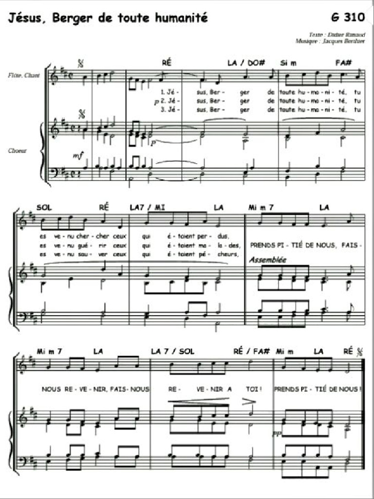 Messe Au Coeur de Ce Monde PDF — free download