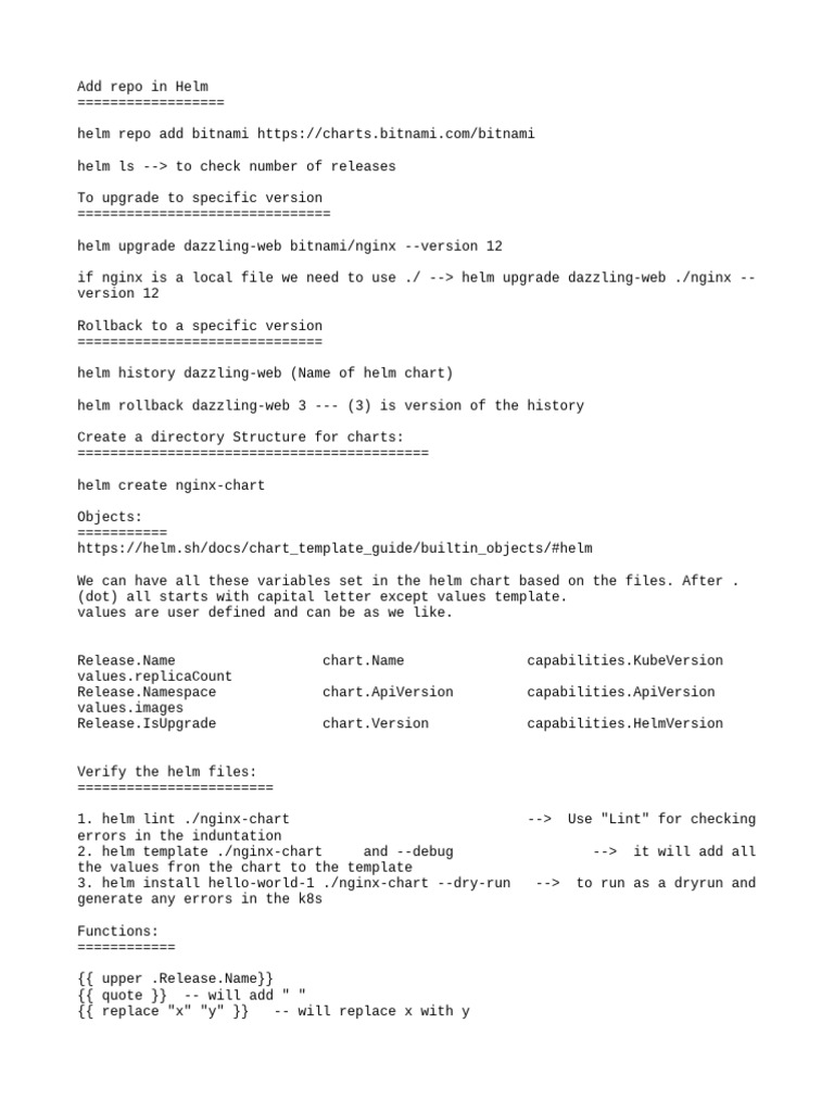 Helm Commands for DevOps Users | PDF | Software Development | Computers